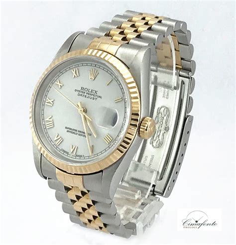 rolex datejust oro bianco e acciaio|orologio datejust oro bianco.